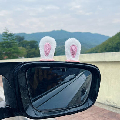 Thinka® Cute Rabbit Ear Rearview Mirror Decoration